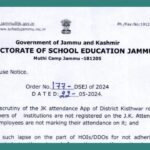 government of jammu and kashmir issues show cause notice to