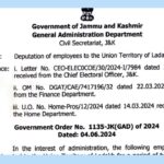 employees to union territory of ladakh