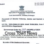 new director placement in jammu and kashmir fisheries department