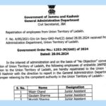 repatriation of employees to union territory of jammu and kashmir