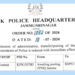 Posting of Deputy Superintendents of Police 1