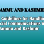 New Guidelines for Handling Official Communications in Jammu and Kashmir